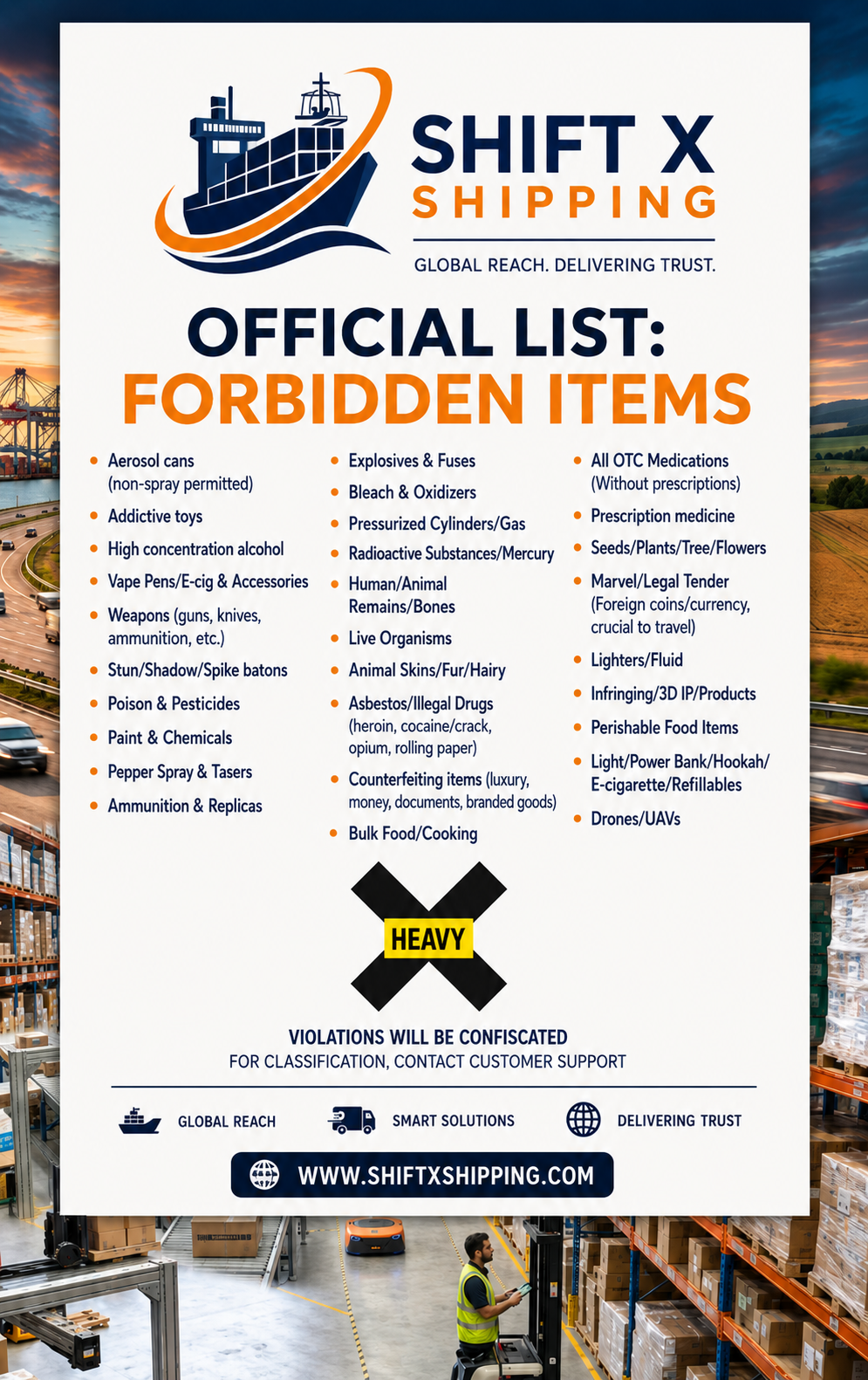 Forbidden Items Illustration